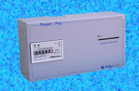 sistema di pagamento a consumo dell'energia elettrica utilizzando carte elettroniche
